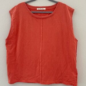 We The Free Sleeveless Coral Muscle Tee